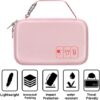 Canboc Hard Travel Electronic Organizer Case for MacBook Power Adapter Charger Cable Apple Magic Mouse Power Bank Apple Pencil USB Flash Disk SD Card Small Portable Accessories Tech Bag, Rose Gold - Image 5
