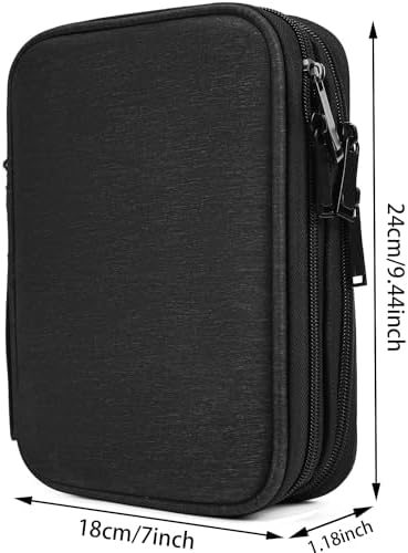 Qinntono Electronic Organizer Travel Cable Accessories Bag, Waterproof Electronic Organizer Case, Electronic Accessories Organizer Bag for 7.9" iPad Mini, Power Bank, Chargers, USB Cable, Flash Drive - Image 3