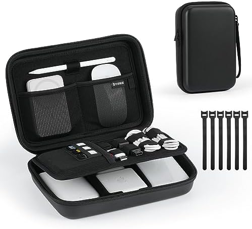 Yinke Cable Organizer Electronic Travel Case, Cord Organizer Case Bag for Apple Charger Cable, Tech Organizer Hard Drive Electronics Accessories Travel Bag Travel Gear Portable - Image 2