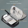 Electronics Travel Organizer, Electronic Accessories Bag, Digital Gadget Organizer Case, Travel Cable Organizer bag Waterproof Portable Electronic Organizer, External Hard Drive Portable Carrying Case - Image 6