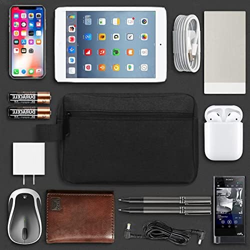 FYY Electronic Organizer, Travel Cable Organizer Bag Pouch Electronic Accessories Carry Case Portable Waterproof All-in-One Storage Bag for Cable, Cord, Charger, Phone, Earphone Black - Image 5