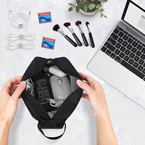 FYY Electronic Organizer, Travel Cable Organizer Bag Pouch Electronic Accessories Carry Case Portable Waterproof All-in-One Storage Bag for Cable, Cord, Charger, Phone, Earphone Black - Image 7