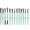 Travel Makeup Brush Set 25 Pcs Makeup Brushes Premium Cosmetic Make Up Brushes Foundation Blending Blush Concealer Shader Eyeshadow Eyeliner Set for Wife Women Girlfriend Valentines Day Gifts - Image 4