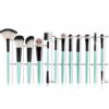 Travel Makeup Brush Set 25 Pcs Makeup Brushes Premium Cosmetic Make Up Brushes Foundation Blending Blush Concealer Shader Eyeshadow Eyeliner Set for Wife Women Girlfriend Valentines Day Gifts - Image 5