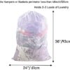 Polecasa Heavy Duty Large Mesh Laundry Bag with Drawstring Closure and ID Tag, Durable Laundry Bag with 100g Diamond Mesh (24"x 36"| 1 Pack) - White - Image 5