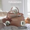 Büki Portable Bottle Warmer for Breastmilk or Baby Formula - Fast Heating + Leak-Proof + Adjustable Travel Warmer with Battery-Powered Temperature Display, Flashlight - 6000MAH Rechargeable Battery - Image 5