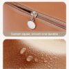EACHY Travel Makeup Bag,Large Capacity Cosmetic Bags for Women,Waterproof Portable Pouch Open Flat Toiletry Bag Make up Organizer with Divider and Handle - Image 6