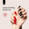 Beetles 2 Pcs 15ml No Wipe Gel Top Coat and Base Coat Set - Shine Finish and Long Lasting, Soak Off LED Nail Lamp Gel Base Top Coat Finish Nail Art Design Manicure Gifts for Women - Image 5