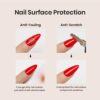 Beetles 2 Pcs 15ml No Wipe Gel Top Coat and Base Coat Set - Shine Finish and Long Lasting, Soak Off LED Nail Lamp Gel Base Top Coat Finish Nail Art Design Manicure Gifts for Women - Image 6
